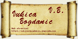 Vukica Bogdanić vizit kartica